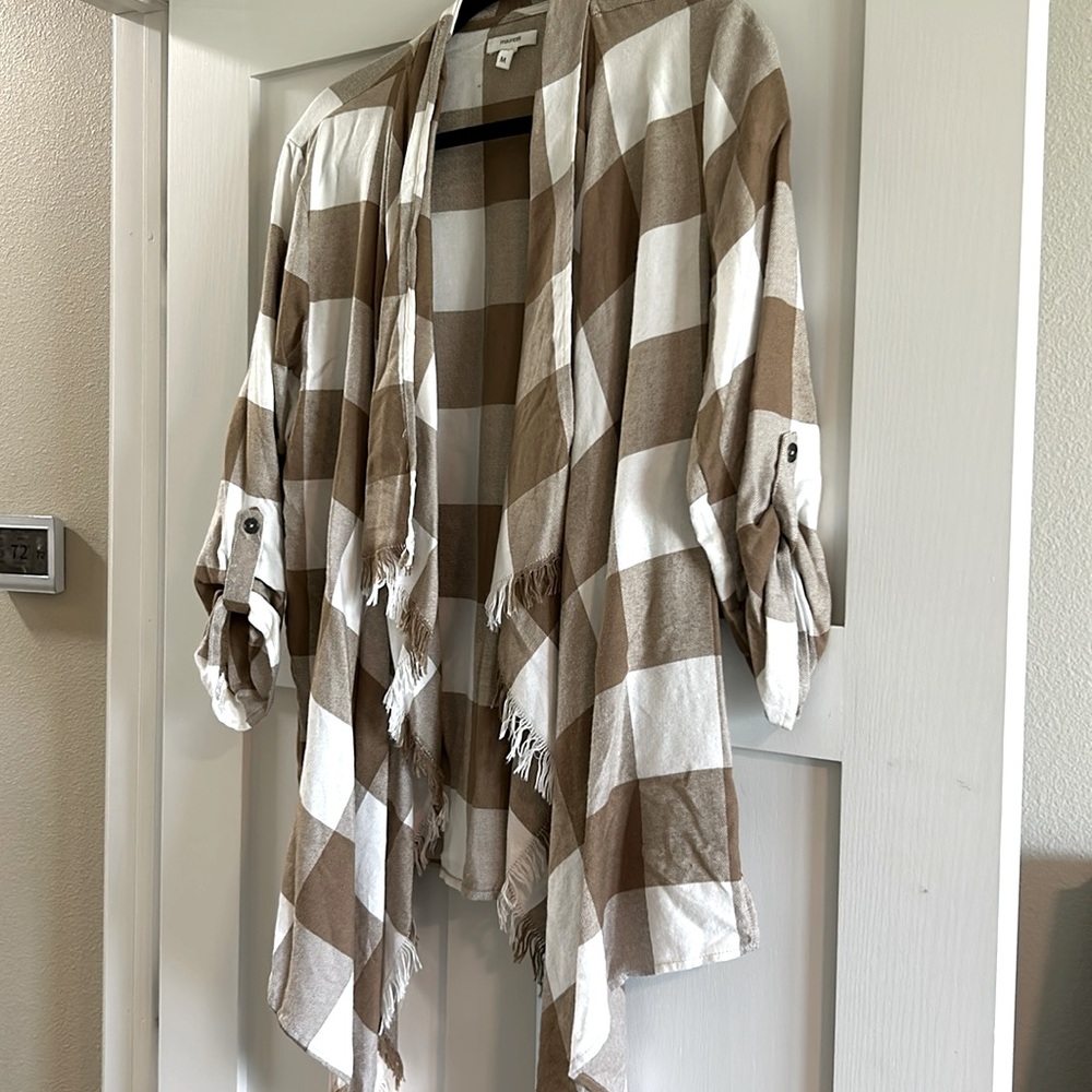 Buffalo plaid cardigan